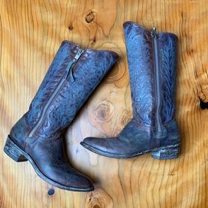 Old Gringo Razz 'Cowgirl' Boots Dark Brown Size 10